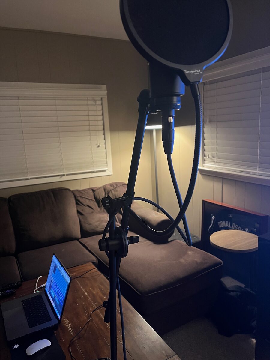 Recording vocals in the studio